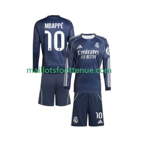 Maillot/Tenue Real Madrid Kylian Mbappé 10 Enfant Exterieur 2025/2026 Manche Longue